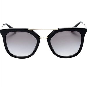 Prada Cinema Sunglasses in Black & Gold